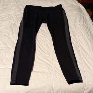 Athleta Black and Gray Leggings
